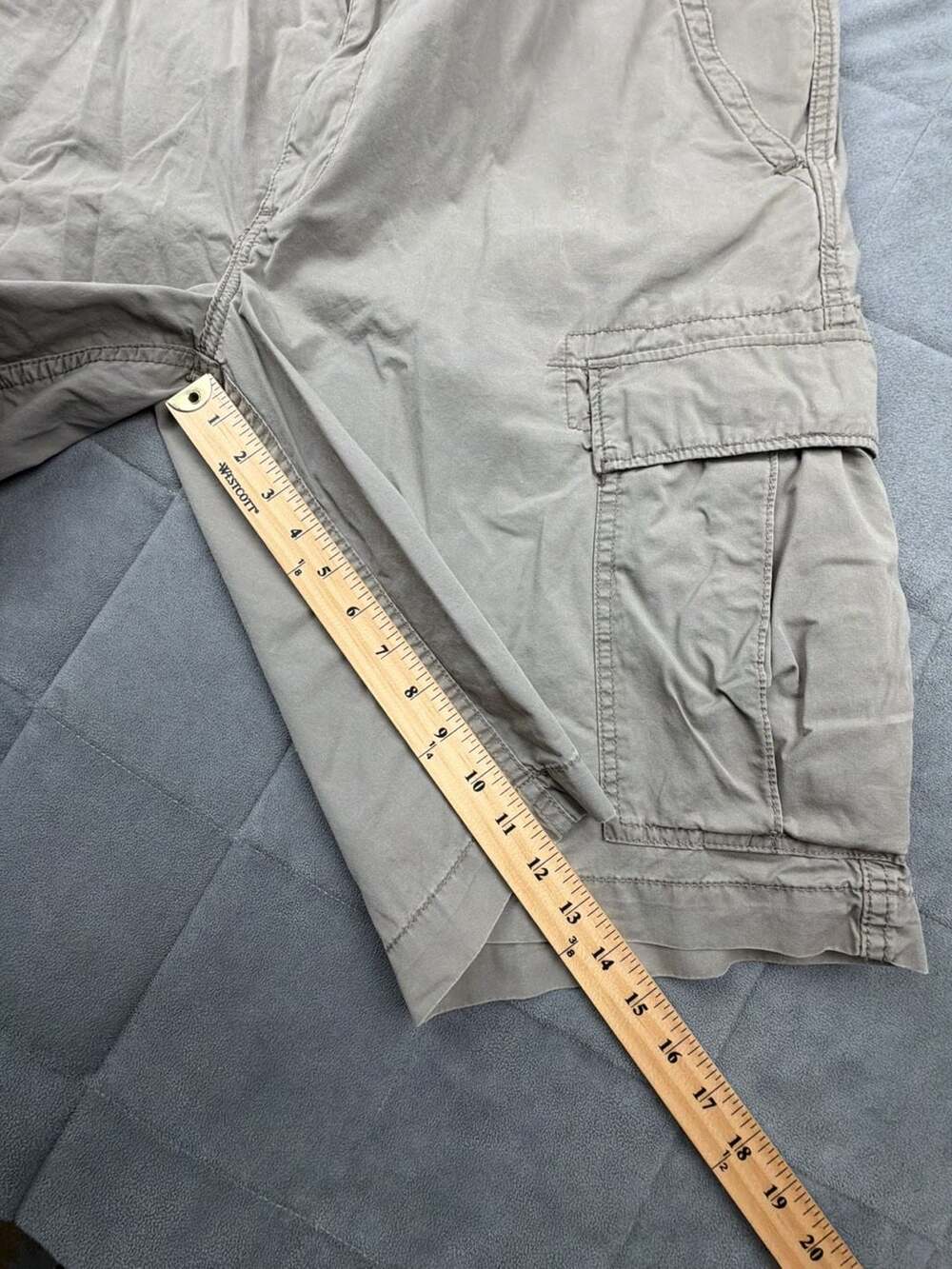 Polo Jeans Co. Ralph Lauren Vintage Military Surplus Khaki Cargo Shorts Size 40 - Picture 6 of 7